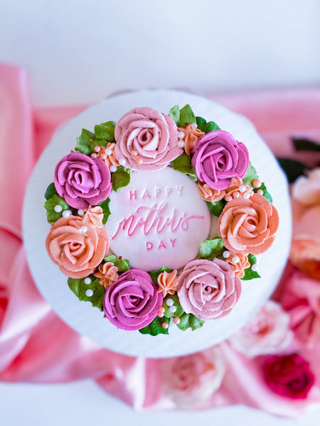 Rose Wreath Cake