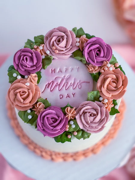 Rose Wreath Cake