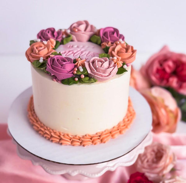 Rose Wreath Cake