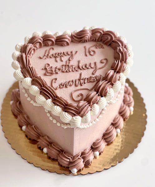 Vintage Heart Cake