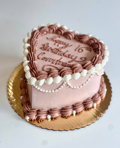 Vintage Heart Cake - Shop Desserts