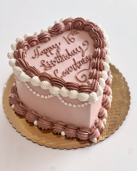 Vintage Heart Cake