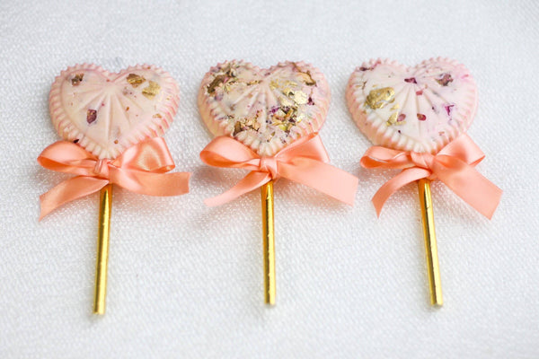 Pistachio Rose Chocolate Lollipop - Shop Desserts