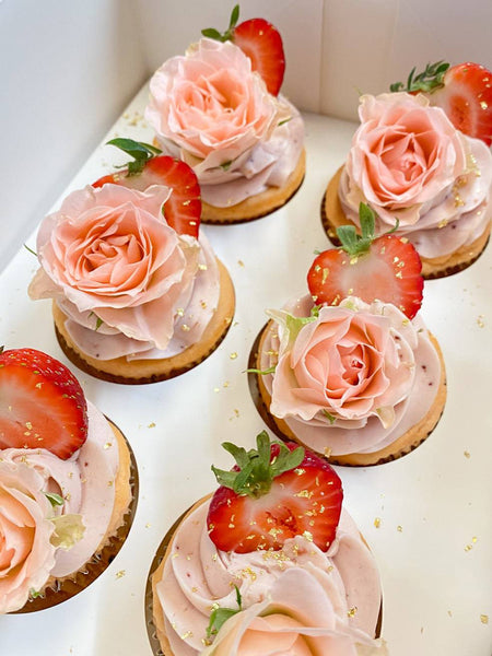 Rosé Champagne Cupcakes - Shop Desserts