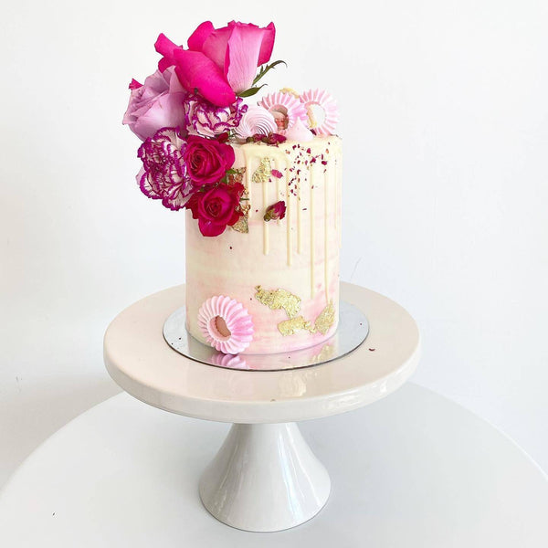 Fresh Floral Tall Cake - Shop Desserts